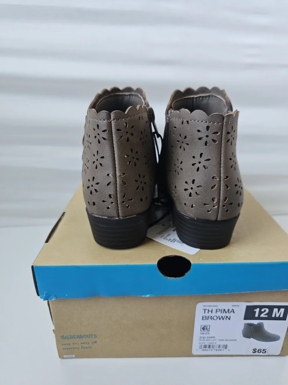 Thereabouts Girls TH PIMA Brown Ankle Boots Size 12M - NIB